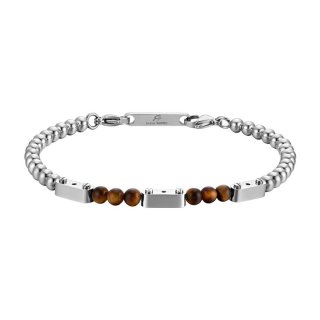 Luca Barra - Bracciale Uomo Acciaio - Occhio Di Tigre