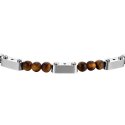 Luca Barra - Bracciale Uomo Acciaio - Occhio Di Tigre
