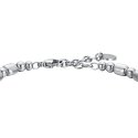 Luca Barra - Bracciale Uomo Acciaio - Ematite Silver