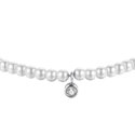 Luca Barra - Bracciale Donna Acciaio - Perle Sintetiche - Cristallo Bianco