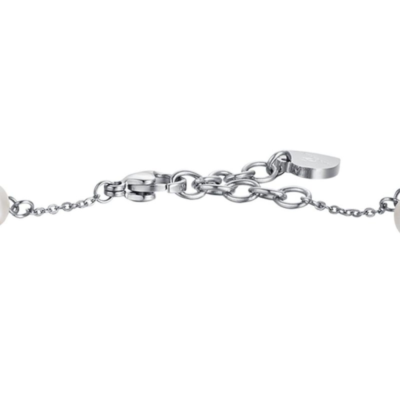 Luca Barra - Bracciale Donna - Acciaio - Perle Naturali