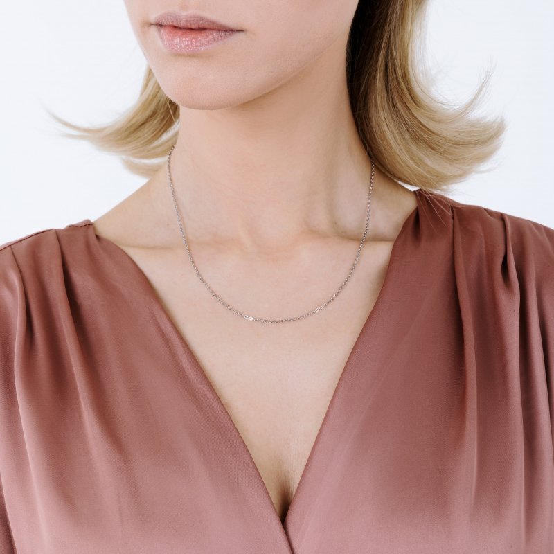 Luca Barra - Collana Donna Acciaio - Design Moderno - Charms