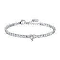 Luca Barra - Bracciale Donna Acciaio - Cristalli Bianchi - Cuore