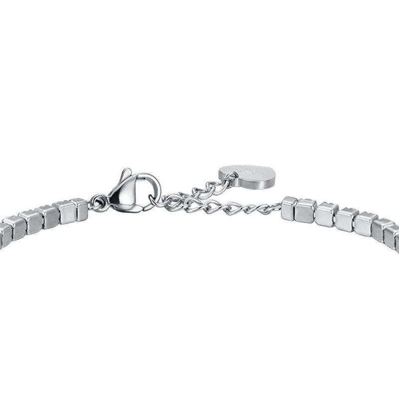 Luca Barra - Bracciale Donna Acciaio - Cristalli Bianchi - Cuore
