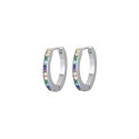 Luca Barra - Orecchini Donna Acciaio - Cristalli Multicolor