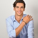Luca Barra - Bracciale Uomo Silicone Nero - Acciaio Ip Gold E Nero