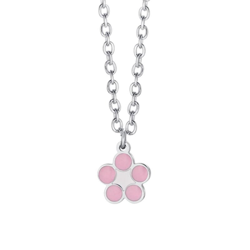 Luca Barra - Collana Bambina Fiore - Acciaio - Pendente