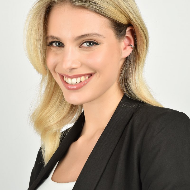 Luca Barra - Ear Cuff Donna - Acciaio - Diametro 12 Mm