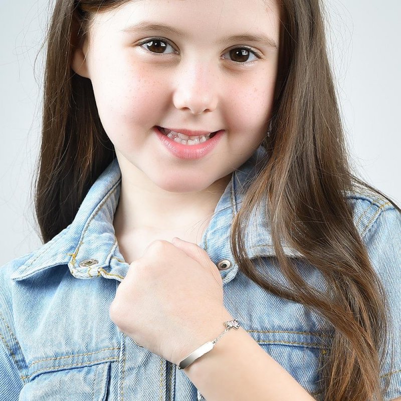Luca Barra - Bracciale Bambina Unicorno - Acciaio - Regolabile