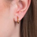 Luca Barra - Orecchini Donna Cerchio - Acciaio Dorato - 14 Mm
