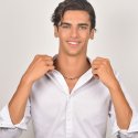 Luca Barra - Collana Uomo Acciaio - Pietra Blu - Design Elegante