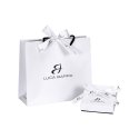 Luca Barra - Collana Donna Croce - Acciaio Ip Gold - Cristalli Bianchi