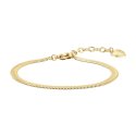 Luca Barra - Bracciale Donna Snake - Acciaio Dorato - Elegante