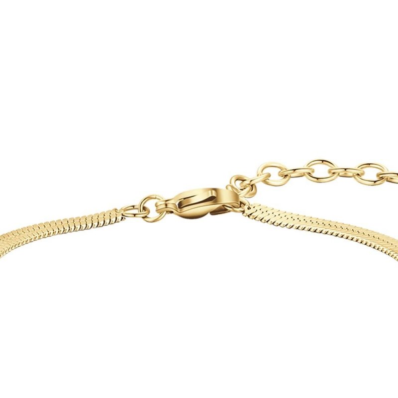 Luca Barra - Bracciale Donna Snake - Acciaio Dorato - Elegante
