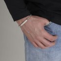 Luca Barra - Bracciale Uomo - Acciaio - Piastra Personalizzabile