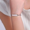 Luca Barra - Bracciale Tennis Bambina - Acciaio - Cristalli Rosa