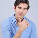 Luca Barra - Bracciale Uomo Acciaio - Sodalite Blu - Eleganza Moderna