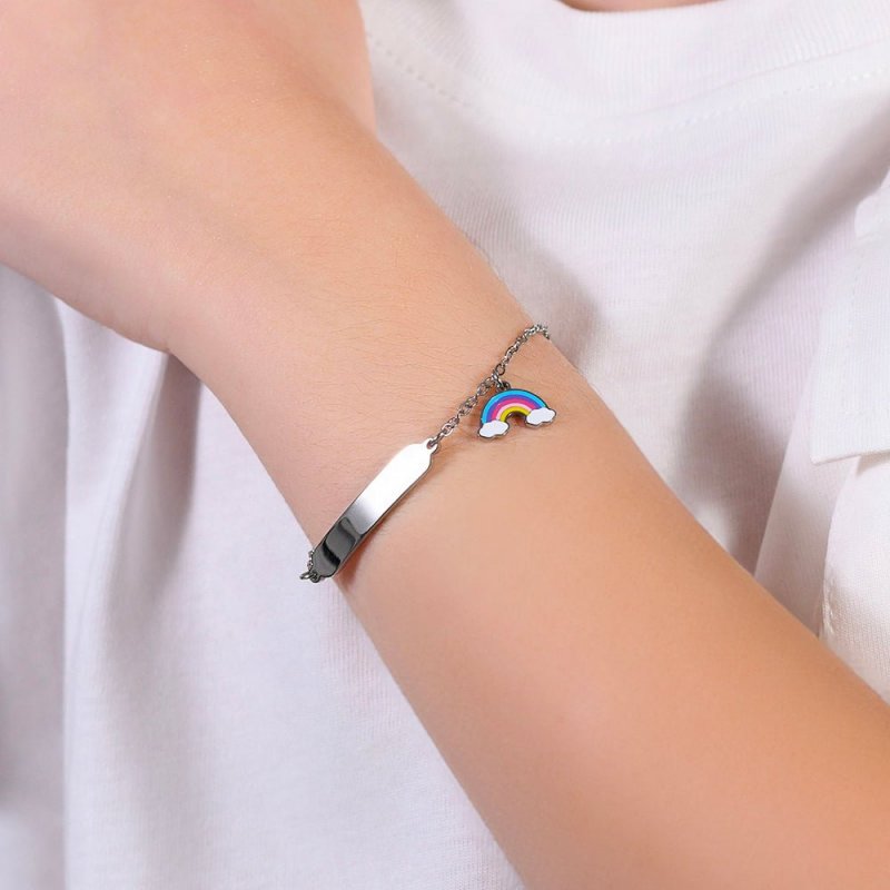 Luca Barra - Bracciale Bambina - Acciaio - Arcobaleno