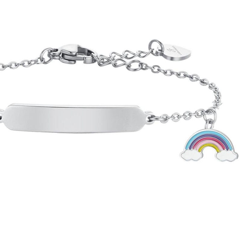 Luca Barra - Bracciale Bambina - Acciaio - Arcobaleno