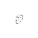 Luca Barra - Anello Donna Stella - Acciaio - Zircone Bianco