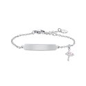 Luca Barra - Bracciale Bambina - Acciaio - Ballerina Smalto Rosa