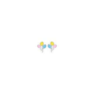 Luca Barra - Orecchini Bambina Palloncini - Acciaio - Smalto Multicolor
