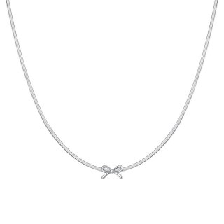 Luca Barra - Collana Donna Fiocco - Acciaio - Elegante