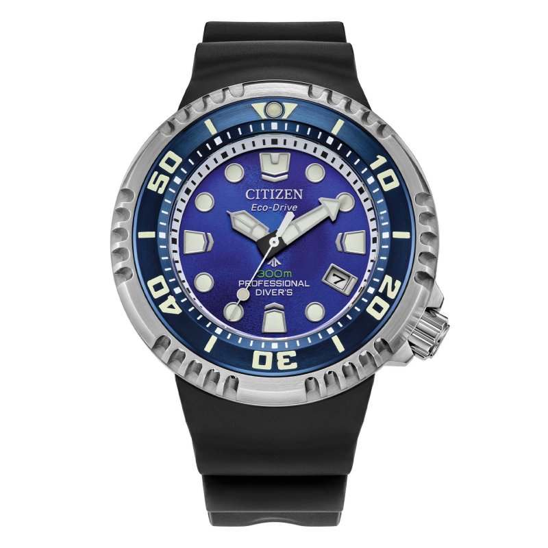 Citizen - Diver'S Eco Drive 300 Mt - Acciaio - Quadrante Blu
