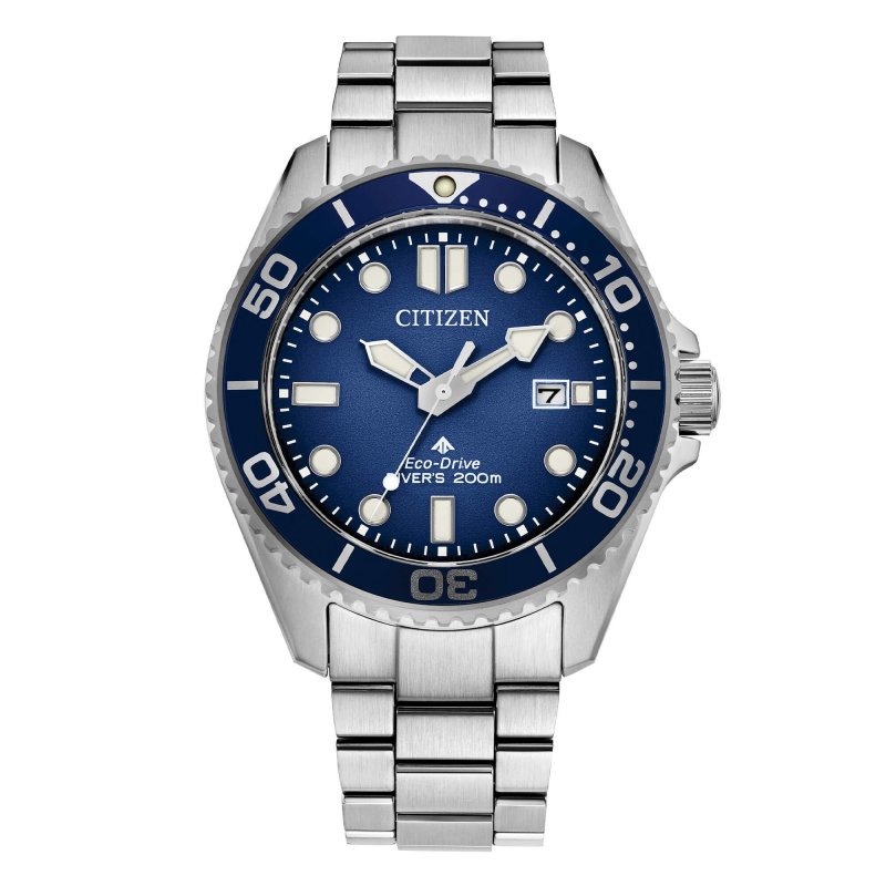 Citizen - Diver'S Eco Drive 200Mt - Acciaio - Quadrante Blu