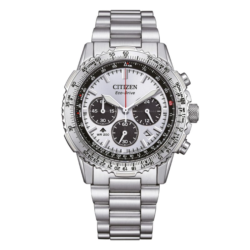 Citizen - Navihawk Cronografo - Acciaio - Quadrante Silver