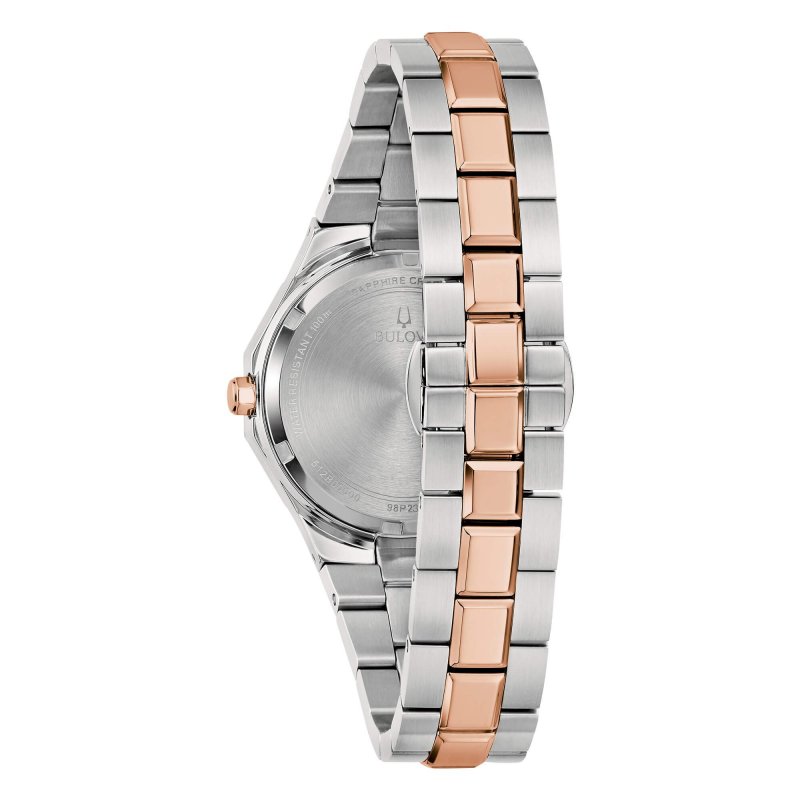 Bulova - Octagon Lady Diamonds - Donna - Acciaio Madreperla