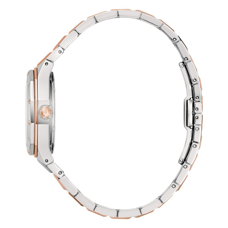 Bulova - Octagon Lady Diamonds - Donna - Acciaio Madreperla