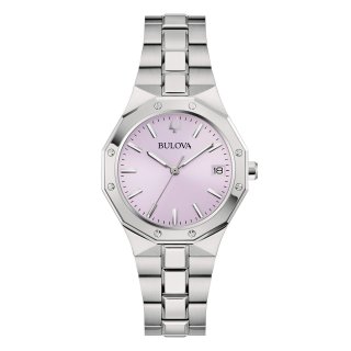 Bulova - Octagon Lady - Donna - Quadrante Rosa - Acciaio