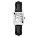 Bulova - Sutton Tank Donna - Pelle Nera - Quadrante Madreperla