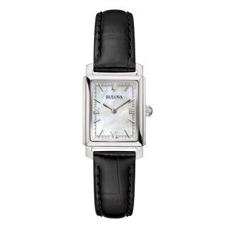 Bulova - Sutton Tank Donna - Pelle Nera - Quadrante Madreperla