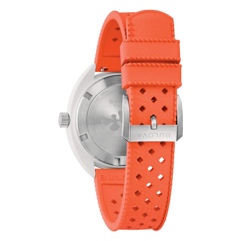 Bulova - Snorkel Orologio - Bianco - Arancione - Quarzo