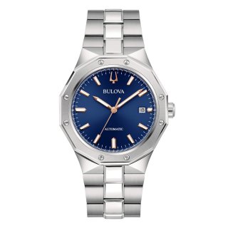 Bulova - Octagon Automatic - Acciaio - Quadrante Blu