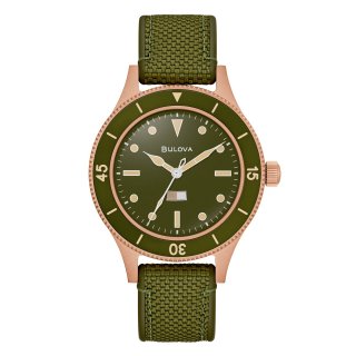 Bulova - Mil-Ships Bronze 150 Ann. Sp. Ed. - Bronzo - Nylon Verde