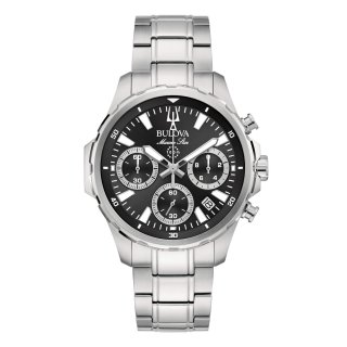 Bulova - Marine Star Crono - Acciaio - Quadrante Nero
