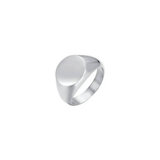 Luca Barra - Anello Sigillo Donna - Acciaio - Misura 8