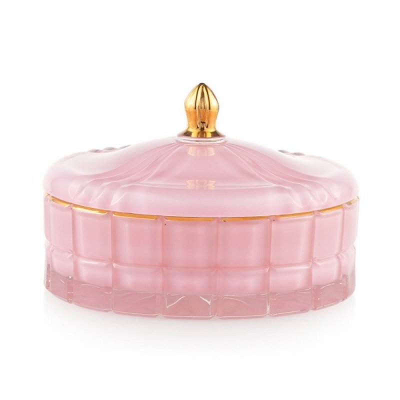 Emo' - Scatola Tresors - Vetro Rosa Cipria - 15X10,5 Cm
