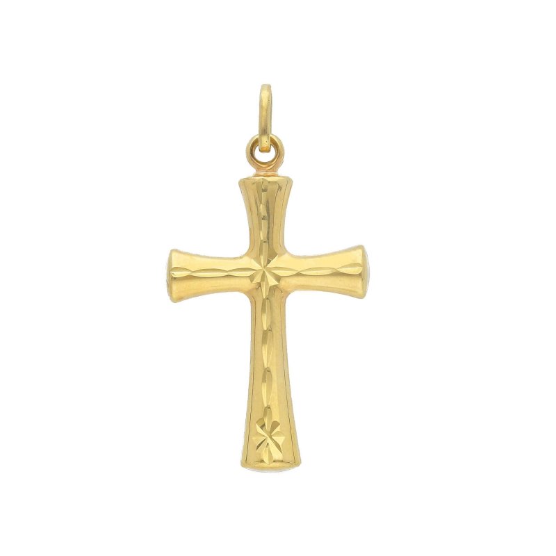 Songa Antonio - Croce Pendente - Oro Giallo - 9 Carati