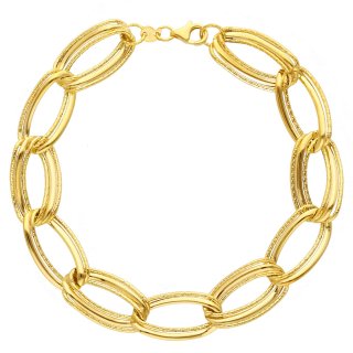 Songa Antonio - Bracciale Maglia - Oro Giallo 9Ct - Elegante