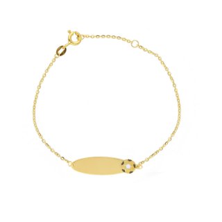 Songa Antonio - Bracciale Targa - Oro Giallo - 9 Carati