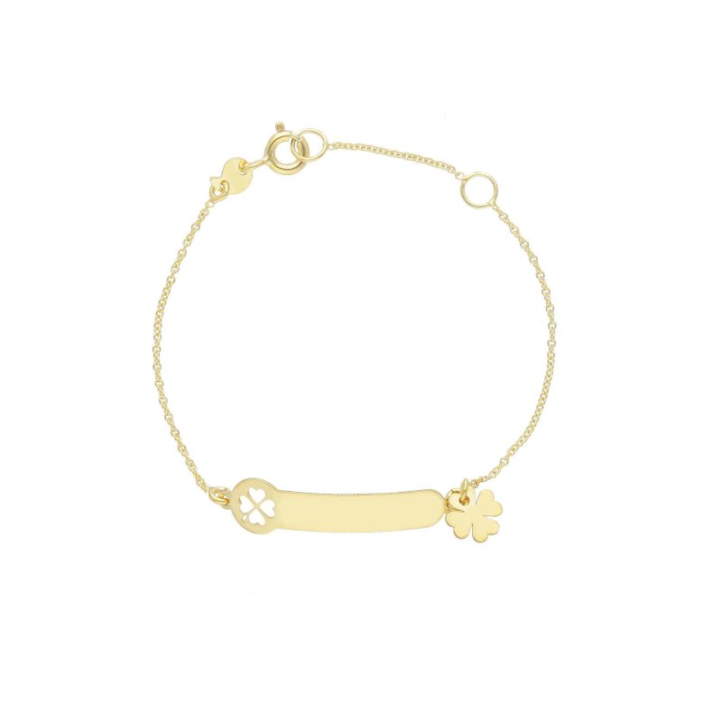 Songa Antonio - Bracciale Baby Targa - Oro Giallo - 9 Carati