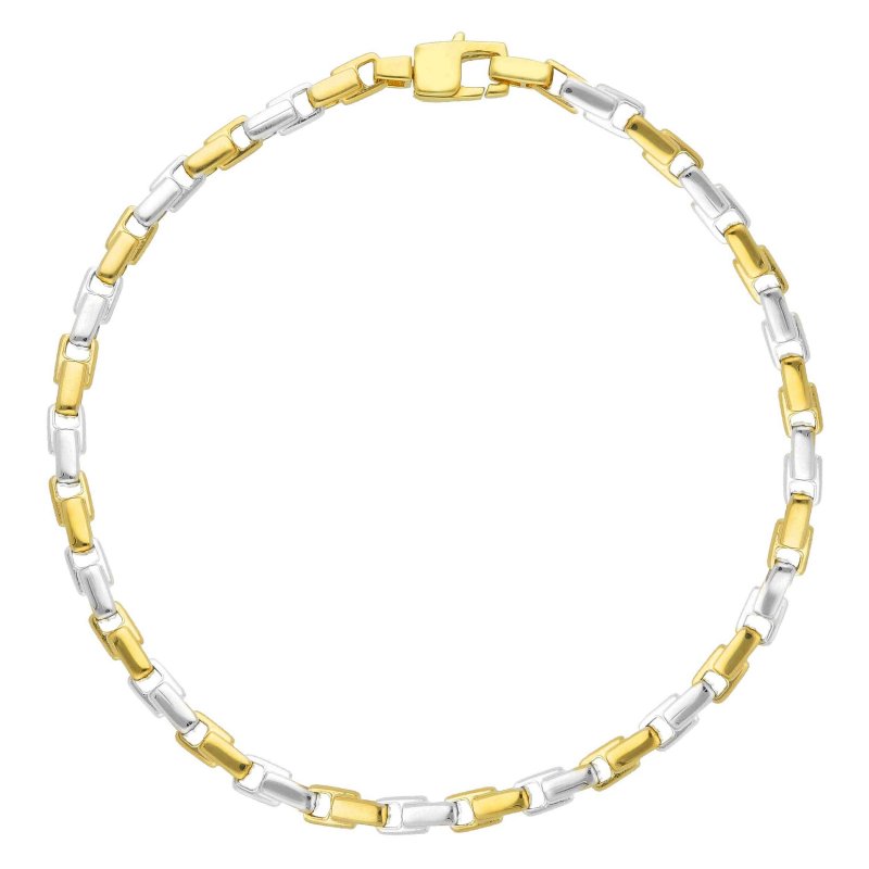 Songa Antonio - Bracciale A Catena - Oro Giallo - Oro Bianco