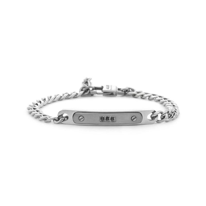 Bracciale Acciaio E Zirconi