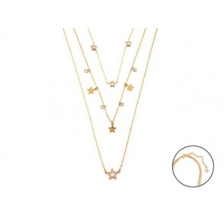 Collana 3 Fili Stelle
