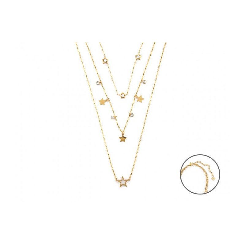 Collana 3 Fili Stelle