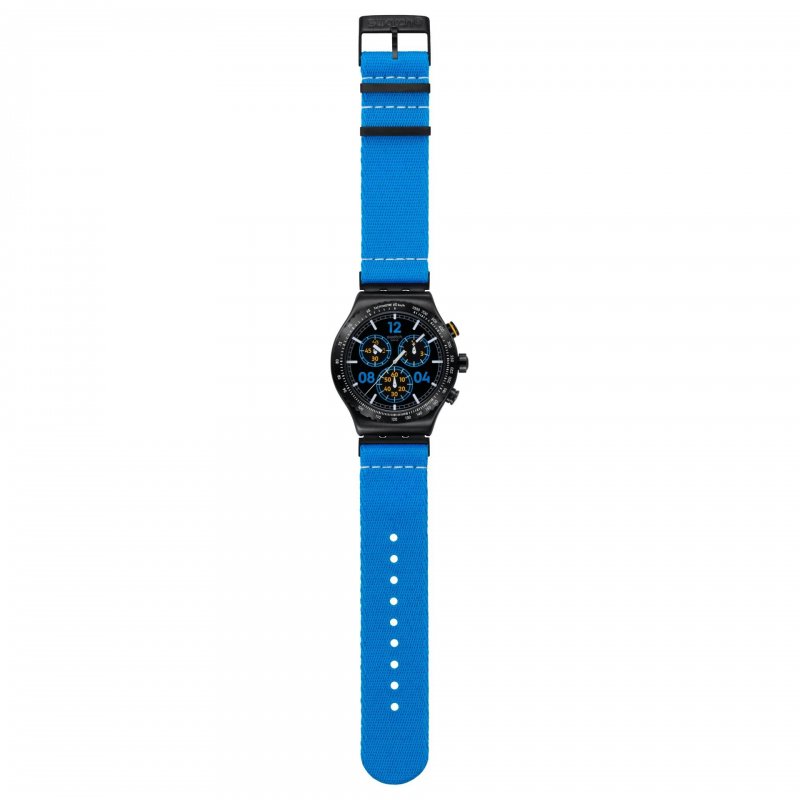 Swatch - Moments In Blue - Cronografo - Quadrante Nero